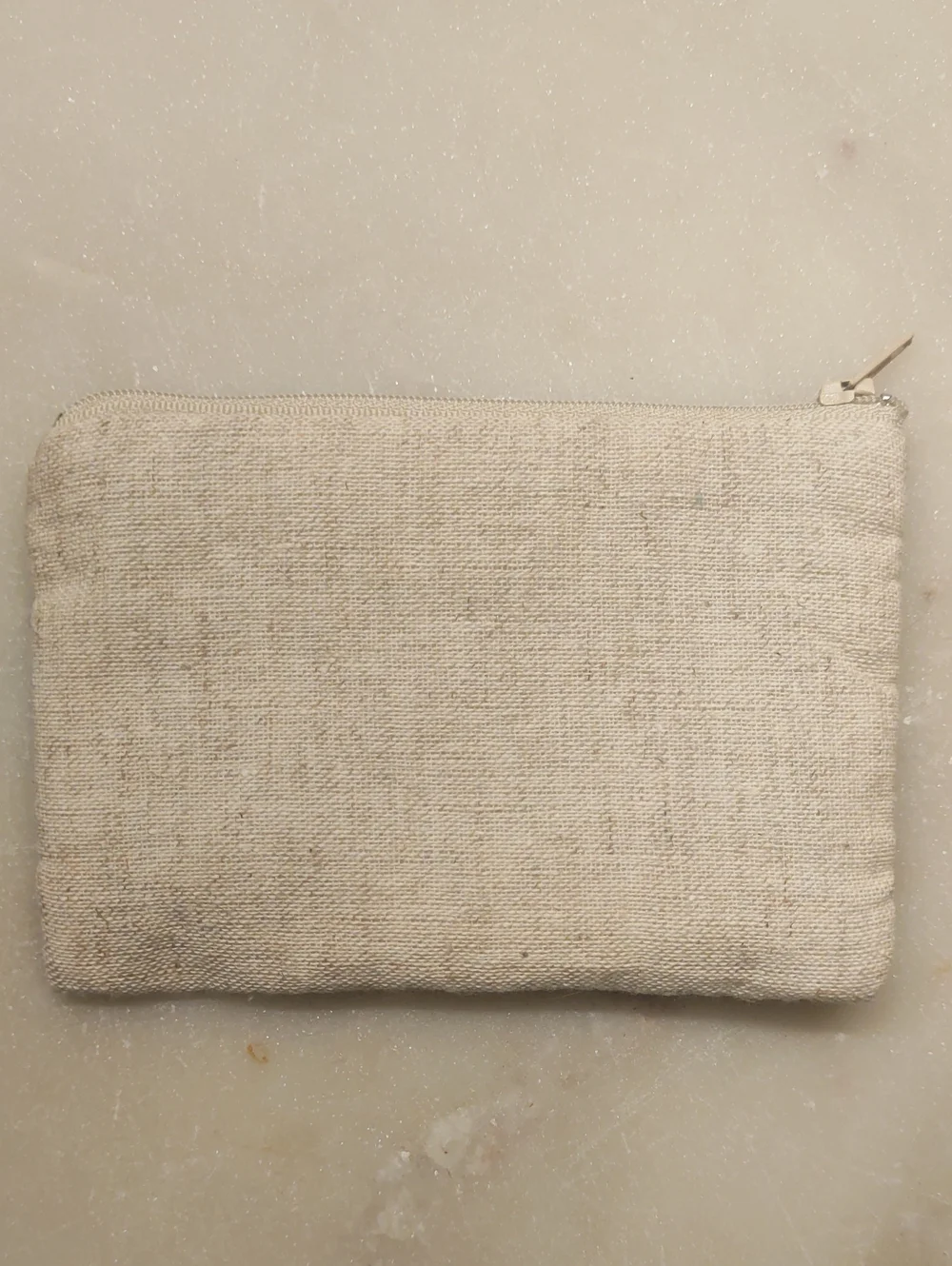 NEW! Brighton Small Zipper Pouch Travel Beige With Scrolls Embroidery